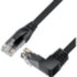 GCR Патч-корд прямой 20.0m UTP кат.5e, черный, нижний угол, литой, ethernet high speed, RJ45, T568B Greenconnect GCR-53959