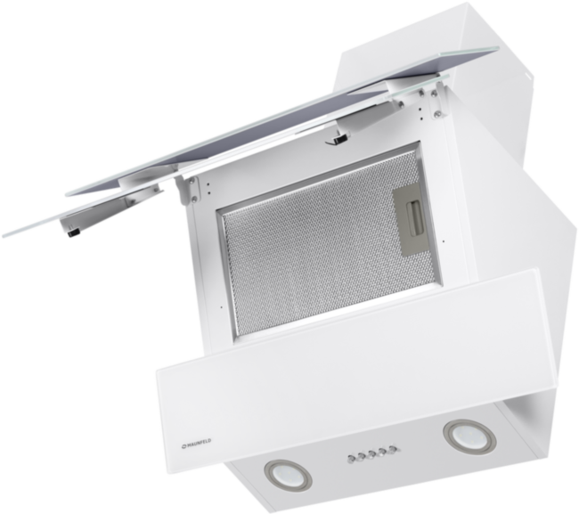 ВЫТЯЖКА MAUNFELD Maunfeld CASCADA PUSH 50 Glass White ВЫТЯЖКА MAUNFELD Maunfeld CASCADA PUSH 50 Glass White