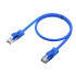 GCR Патч-корд перекрестный ethernet 1.0m UTP кат.5е, синий, RJ45, литой Greenconnect RJ45(m) - RJ45(m) Cat.5e U/UTP LSZH 1м