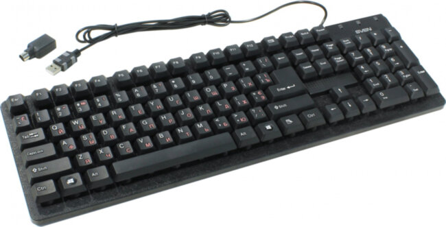 Клавиатура SVEN Standard 301 USB+PS/2 чёрная SVEN Standard 301 USB+PS/2 Black Клавиатура SVEN Standard 301 USB+PS/2 чёрная SVEN Standard 301 USB+PS/2 Black