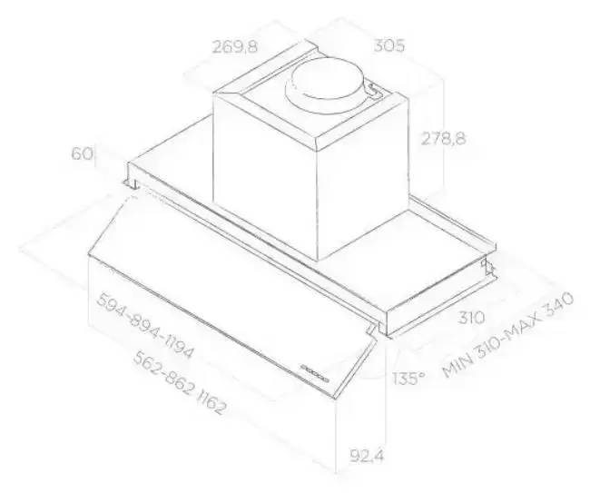 Встраиваемая вытяжка ELICA ELICA BOXIN NO DRIP IX/A/6 Встраиваемая вытяжка ELICA ELICA BOXIN NO DRIP IX/A/6