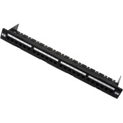 Патч-панель 19" 24хRJ45 UTP 1U cat.6 (Keystone, организатор) ATcom AT2463