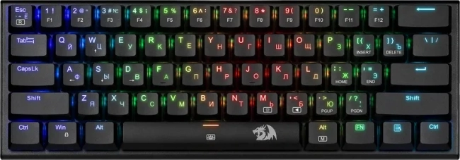 Redragon Механическая клавиатура Anivia RGB, тихая, 61 клавиш Defender 70619