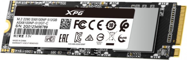 Твердотельный накопитель XPG SX8100 ASX8100NP-512GT-C