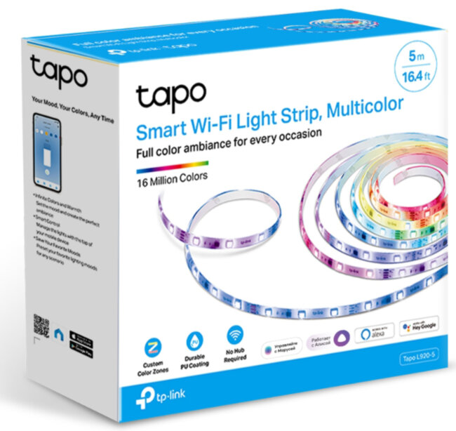 Умная светодиодная Wi-Fi лента TP-Link Tapo Smart Light Strip