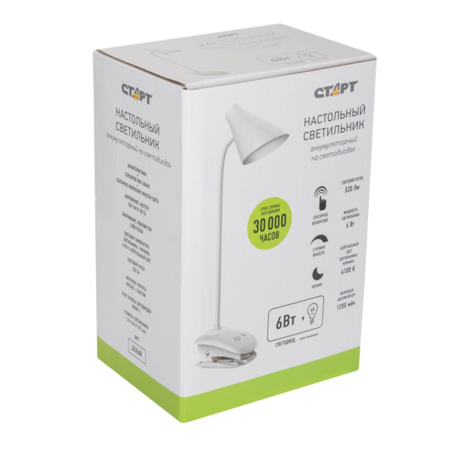 Светильник настольный СТАРТ CT93 белый Светильник настольный СТАРТ CT93 белый