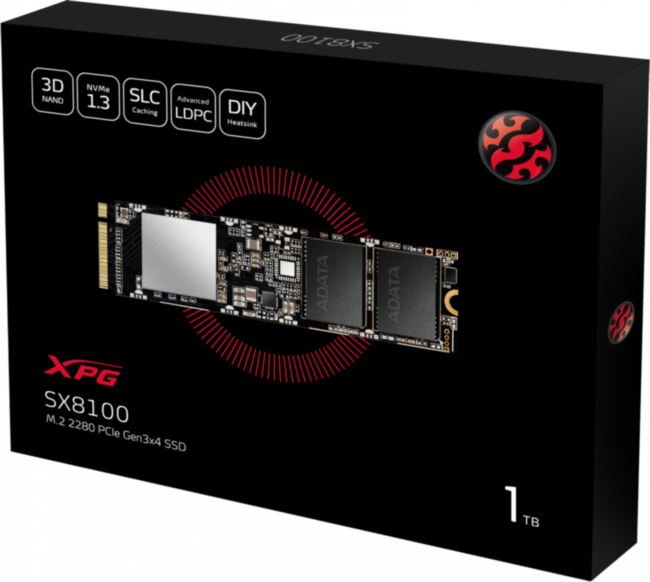 Твердотельный накопитель XPG SX8100 ASX8100NP-1TT-C