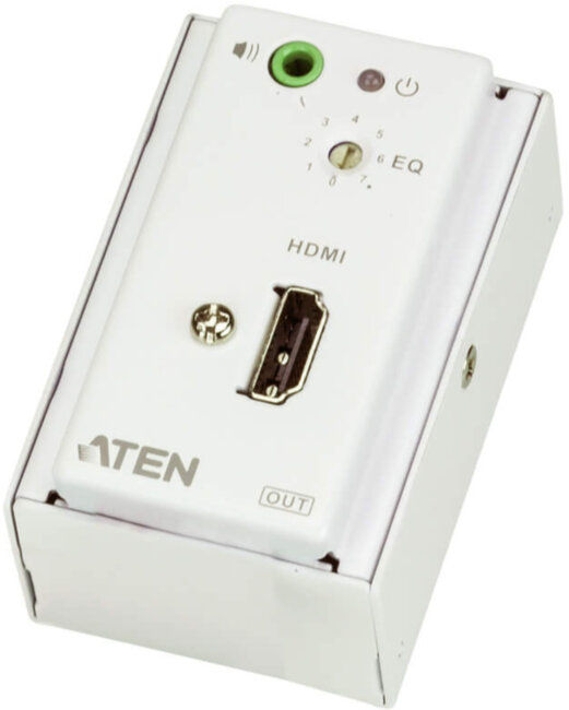 Настенный удлинитель HDMI по кабелю Cat 5, рамка MK (1080p@40м) ATEN VE807 Настенный удлинитель HDMI по кабелю Cat 5, рамка MK (1080p@40м) ATEN VE807