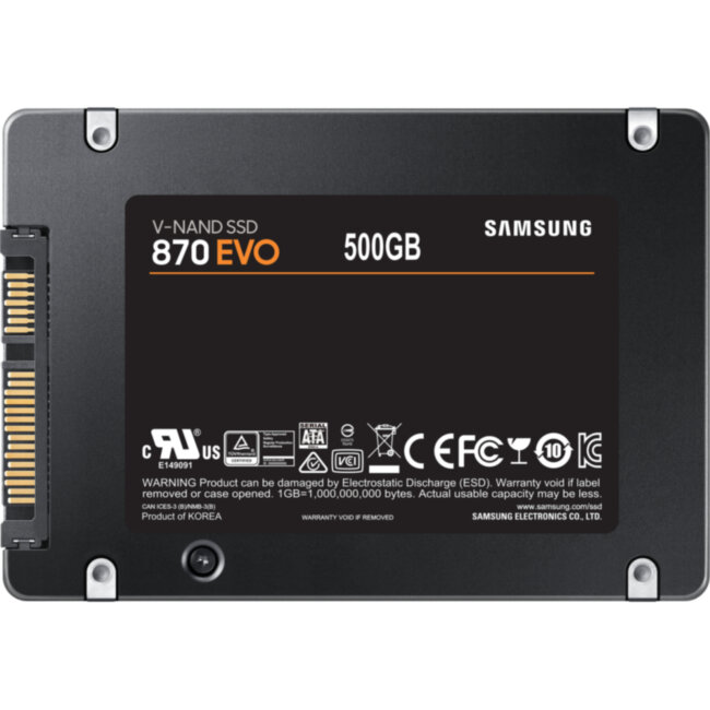Твердотельные накопители Samsung 870 EVO 500GB (MZ-77E500BW) Твердотельные накопители Samsung 870 EVO 500GB (MZ-77E500BW)