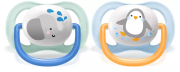 Соска-пустышка Philips Avent SCF080/05 Слон/Пингвин, 0-6 мес, 2 шт, для мальчиков Philips SCF080/05 Соска-пустышка Philips Avent SCF080/05 Слон/Пингвин, 0-6 мес, 2 шт, для мальчиков Philips SCF080/05