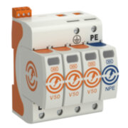 V50-3+NPE+FS-280, УЗИП для силовых сетей 3+NPE (Класс I+II), 280 В, кратность поставки 1 шт. УЗИП для силовых сетей 3+NPE (Класс I+II), 280 В V50-3+NPE+FS-280, УЗИП для силовых сетей 3+NPE (Класс I+II), 280 В, кратность поставки 1 шт. УЗИП для силовых сетей 3+NPE (Класс I+II), 280 В