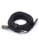 Кабель HDMI 15 м (HIGH speed, Metal gold,  Optical) 8K VER 2.1 ATcom HDMI (m) - HDMI (m) 15 м