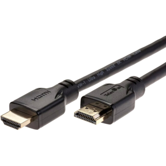 Кабель HDMI 19M/M,ver. 2.1, 8K@60 Hz 1.5m Telecom <TCG255-1.5M> VCOM TCG255-1.5M