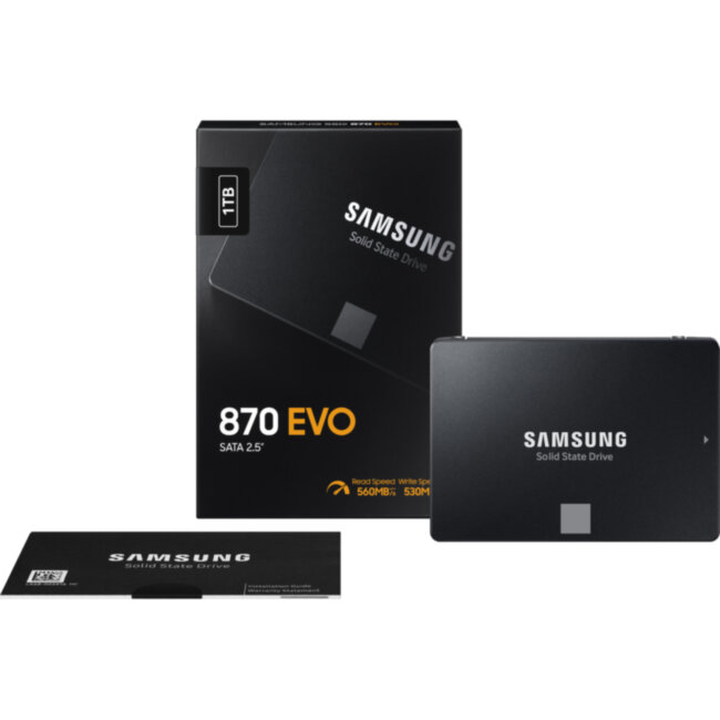 Твердотельные накопители Samsung 870 EVO 1000GB (MZ-77E1T0BW) Твердотельные накопители Samsung 870 EVO 1000GB (MZ-77E1T0BW)