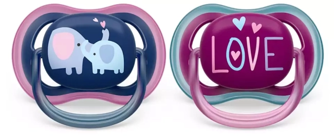 Пустышка ultra air, слоники/LOVE, 18+ мес., 2 шт. Philips SCF349/22 Пустышка ultra air, слоники/LOVE, 18+ мес., 2 шт. Philips SCF349/22
