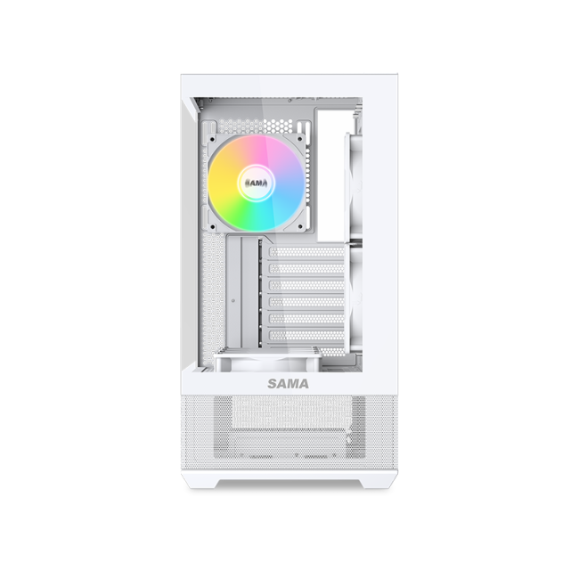 Корпус ПК без блока питания SAMA V40 White V40-WHADA6X1-GL
