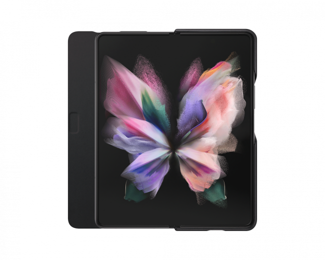Чехол-обложка Чехол-книжка Samsung Leather Flip Cover Z Fold3, чёрный (EF-FF926LBEGRU) Чехол-обложка Чехол-книжка Samsung Leather Flip Cover Z Fold3, чёрный (EF-FF926LBEGRU)