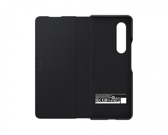 Чехол-обложка Чехол-книжка Samsung Leather Flip Cover Z Fold3, чёрный (EF-FF926LBEGRU) Чехол-обложка Чехол-книжка Samsung Leather Flip Cover Z Fold3, чёрный (EF-FF926LBEGRU)