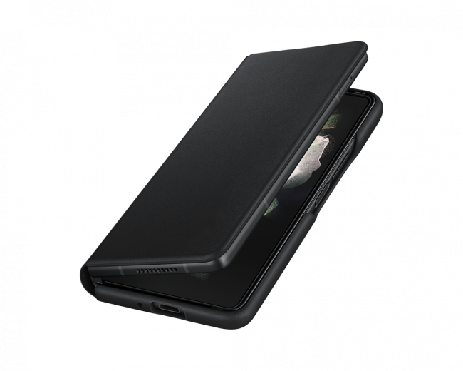 Чехол-обложка Чехол-книжка Samsung Leather Flip Cover Z Fold3, чёрный (EF-FF926LBEGRU) Чехол-обложка Чехол-книжка Samsung Leather Flip Cover Z Fold3, чёрный (EF-FF926LBEGRU)
