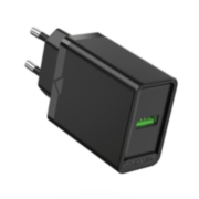Сетевое зарядное устройство Vention на 1 порт USB A QC 3.0 2.4A  Черный Vention FABB0-EU