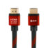 Greenconnect Кабель 0.5m HDMI версия 2.0, HDR 4:2:2, Ultra HD, 4K 60 fps 60Hz/5K*30Hz, 3D, AUDIO, 18.0 Гбит/с, 28/28 AWG, OD7.3mm, тройной экран, BICOLOR нейлон, AL корпус красный, GCR-51488 Greenconnect HDMI (m) - HDMI (m) 0.5м