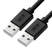 GCR Кабель 2.5m USB 2.0, AM/AM, черный, 28/28 AWG, экран, армированный, морозостойкий, GCR-UM2M-BB2S-2.5m Greenconnect GCR-UM2M-BB2S-2.5m
