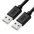 GCR Кабель 2.5m USB 2.0, AM/AM, черный, 28/28 AWG, экран, армированный, морозостойкий, GCR-UM2M-BB2S-2.5m Greenconnect GCR-UM2M-BB2S-2.5m