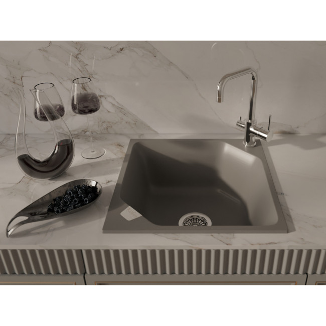 Кухонная мойка RIVELATO Rivelato LOCUS LS-50 grigio metallizzat Кухонная мойка RIVELATO Rivelato LOCUS LS-50 grigio metallizzat