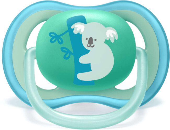 Пустышка 18+, Ultta Air, 2 шт, динозаврик и коала Philips Avent SCF349/11 Пустышка 18+, Ultta Air, 2 шт, динозаврик и коала Philips Avent SCF349/11