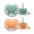 Пустышка ultra soft, нежно-зеленая/оранжевая без рисунка, 0-6 мес., 2 шт. Philips SCF091/03