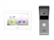 Комплект гибридной видеодомофонии, Включаются устройства:, DS-D100P, VDP-H3212W, 1 блок питания 12В, Работа с Hik-Connect Hikvision DS-D100HKWF Комплект гибридной видеодомофонии, Включаются устройства:, DS-D100P, VDP-H3212W, 1 блок питания 12В, Работа с Hik-Connect Hikvision DS-D100HKWF