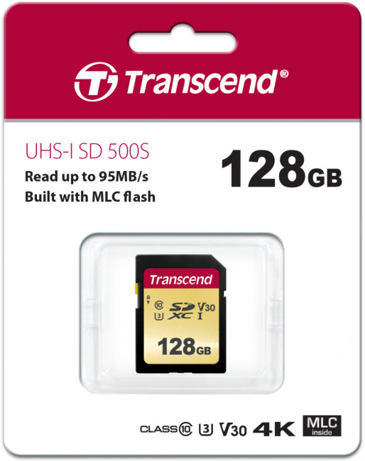 Карта памяти Transcend SDXC 500S Карта памяти Transcend SDXC 500S