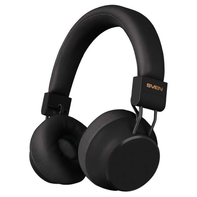 Беспроводные стереонаушники с микрофоном SVEN AP-B710MV, черный (Bluetooth, ANC, APP, 3 mics, 500mAh) Sven SV-022730