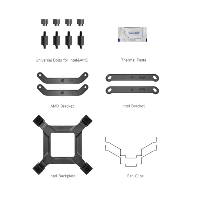 Кулер для процессора PCCooler RT500 Digital BK