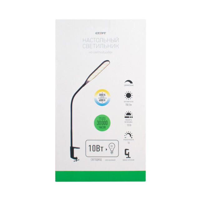 Светильник настольный СТАРТ CT87 черный светодиодный Светильник настольный СТАРТ CT87 черный светодиодный