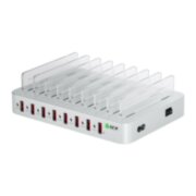 GCR Сетевая зарядка на 8 USB портов, серая Greenconnect GCR-8PAUSB-S