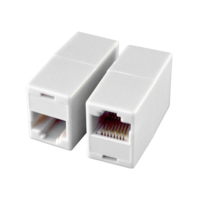 GCR Соединитель телефонного кабеля RJ-11 6p4c, белый, GA-RJ11-PR Greenconnect GA-RJ11-PR
