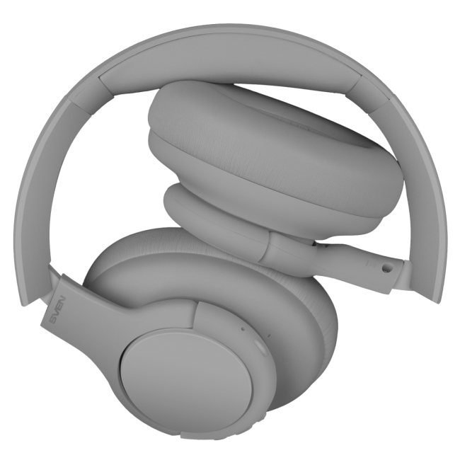 Беспроводные стереонаушники с микрофоном SVEN AP-B800MV, серый (Bluetooth, hybrid ANC, APP, 4 mics 500mAh) Sven SV-022747
