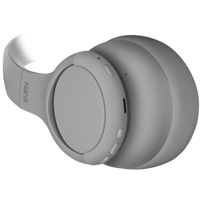 Беспроводные стереонаушники с микрофоном SVEN AP-B800MV, серый (Bluetooth, hybrid ANC, APP, 4 mics 500mAh) Sven SV-022747