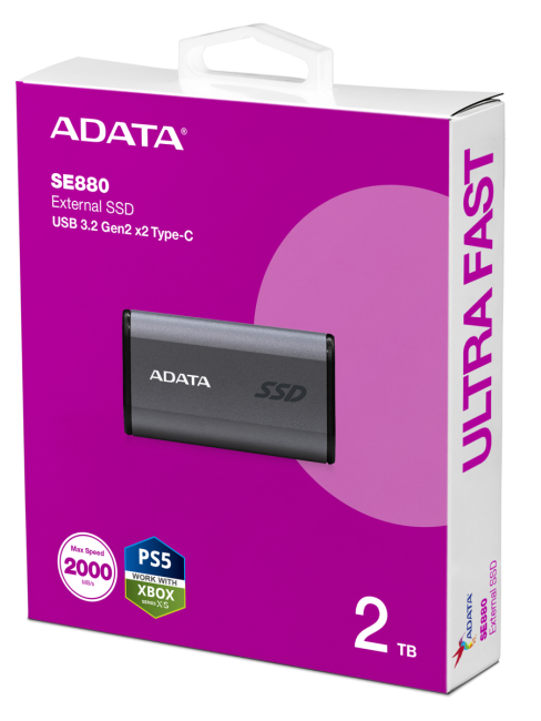 Твердотельный накопитель ADATA SSD SE880 4 ТБ (AELI-SE880-4TCGY)