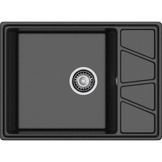 Кухонная мойка GRANFEST GranFest VERTEX V-680L black Кухонная мойка GRANFEST GranFest VERTEX V-680L black