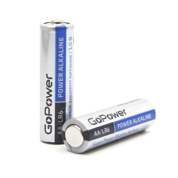 Батарейка GoPower LR6 AA BL4 Alkaline 1.5V (4/48/576) блистер (4 шт.) Батарейка GoPower LR6 AA (00-00015601)