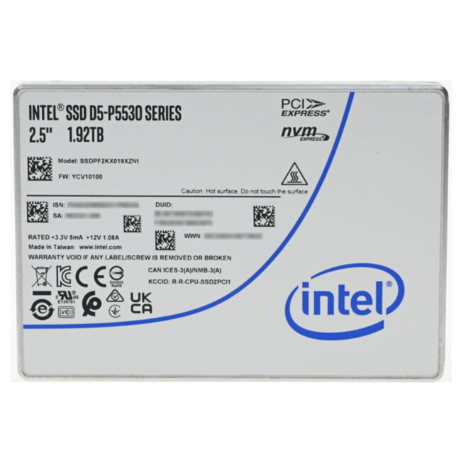 Твердотельный накопитель Intel SSDPF2KX019XZN1 Твердотельный накопитель Intel SSDPF2KX019XZN1