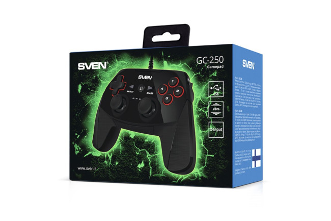 Геймпад SVEN GC-250 (11 кл. 2 мини-джойстика, D-pad, PC/Xinput/PS3/Android) Sven GC-250 Геймпад SVEN GC-250 (11 кл. 2 мини-джойстика, D-pad, PC/Xinput/PS3/Android) Sven GC-250