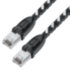 GCR Патч-корд PROF прямой 1.0m, UTP медь кат.6, STRONG черно-белый нейлон, ethernet high speed 10 Гбит/с, T568B, GCR-52776 Greenconnect RJ45(m) - RJ45(m) Cat. 6 1м черно-белый