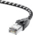 GCR Патч-корд PROF прямой 1.0m, UTP медь кат.6, STRONG черно-белый нейлон, ethernet high speed 10 Гбит/с, T568B, GCR-52776 Greenconnect RJ45(m) - RJ45(m) Cat. 6 1м черно-белый