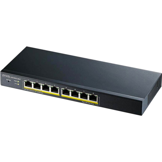 Коммутатор ZyXEL GS1900 (GS1900-8HP-EU0103F)