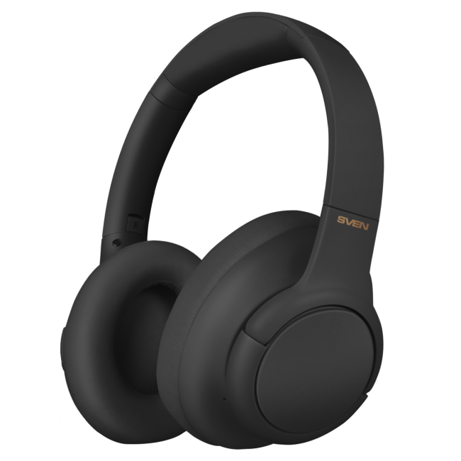 Беспроводные стереонаушники с микрофоном SVEN AP-B800MV, черный (Bluetooth, hybrid ANC, APP, 4 mics 500mAh) Sven SV-022754