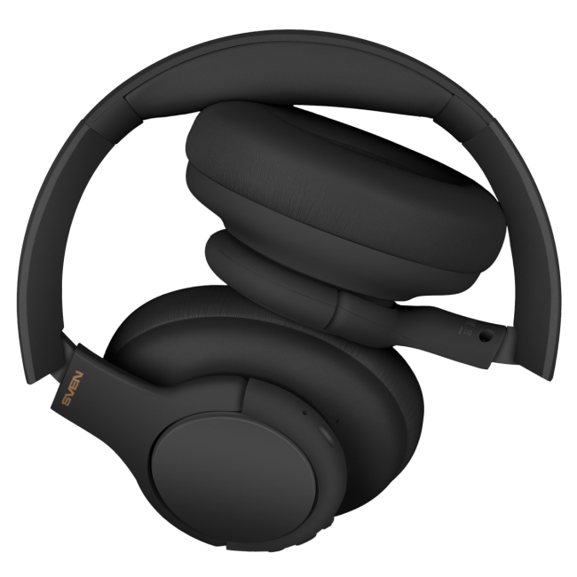 Беспроводные стереонаушники с микрофоном SVEN AP-B800MV, черный (Bluetooth, hybrid ANC, APP, 4 mics 500mAh) Sven SV-022754