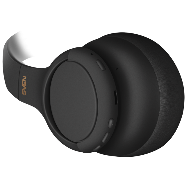 Беспроводные стереонаушники с микрофоном SVEN AP-B800MV, черный (Bluetooth, hybrid ANC, APP, 4 mics 500mAh) Sven SV-022754